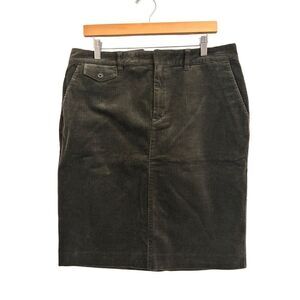Lauren Ralph Lauren Jeans women's corduroy pencil skirt size 12 olive green